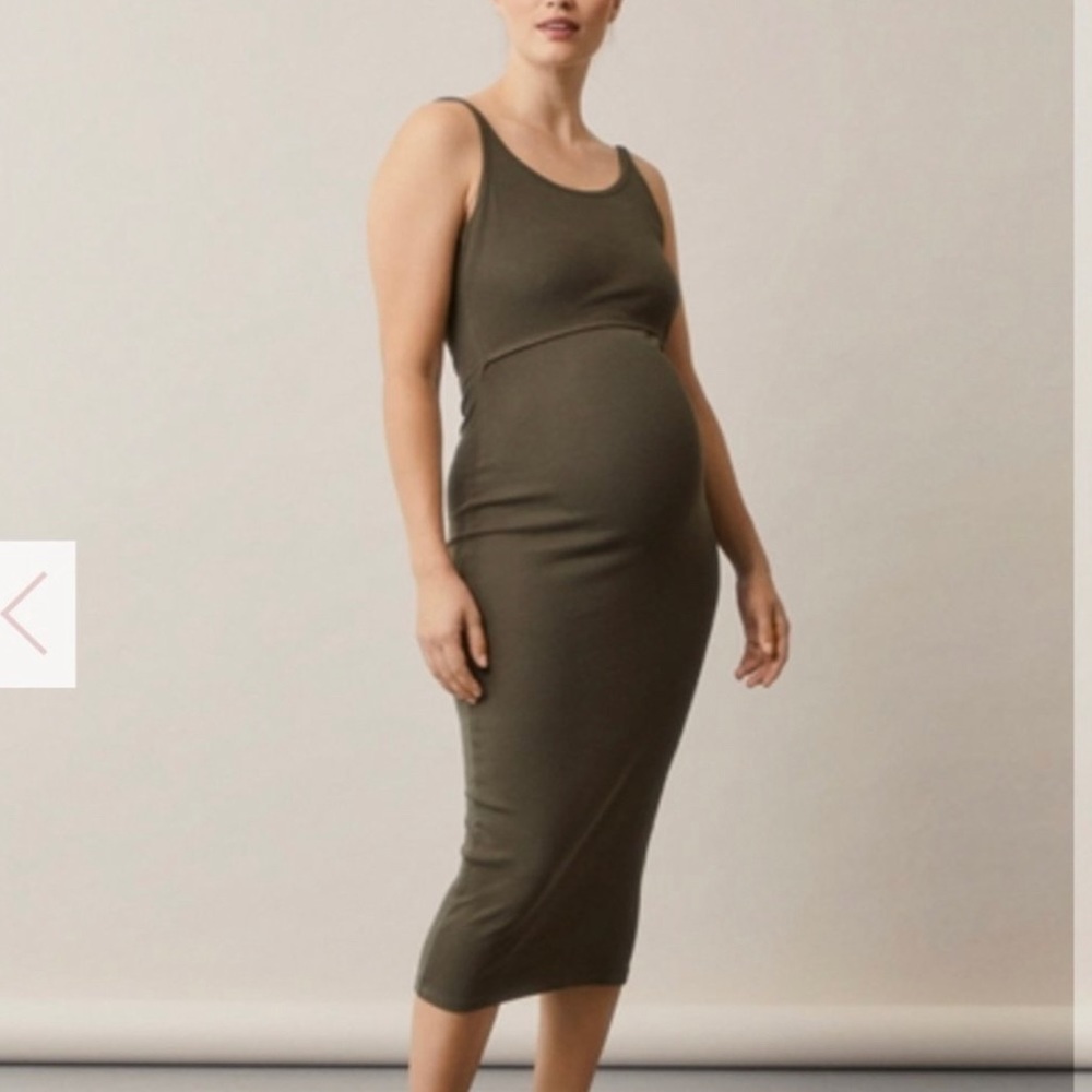 VGUC black BOOB Signe ribbed maternity/breastfeeding dress